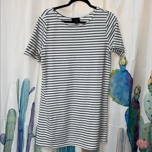 Lumiere black and white stripped dress